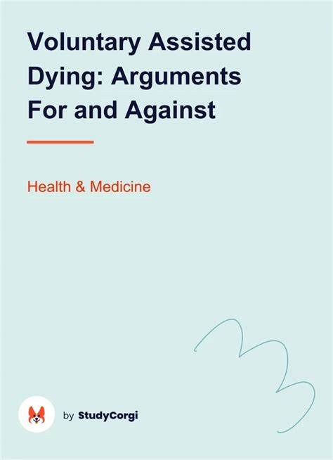 arguments for voluntary assisted dying